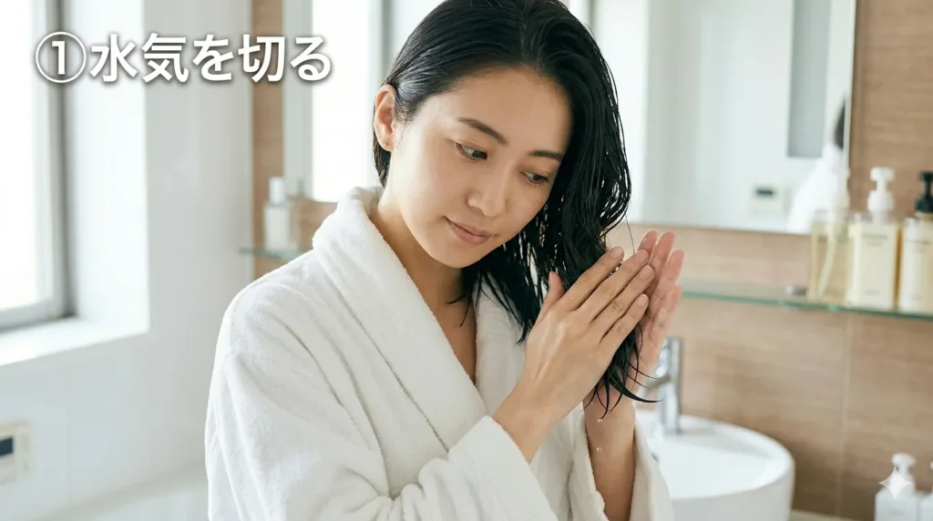 水けをきる