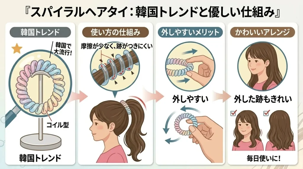 スパイラルヘアタイ