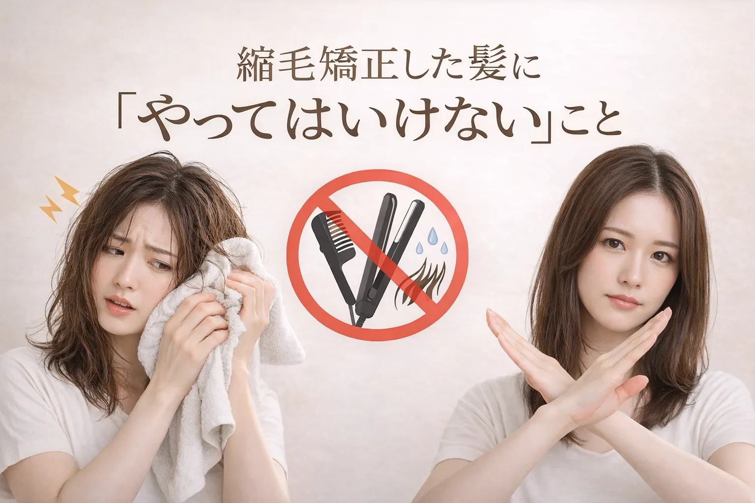 縮毛矯正後やってはいけないことサムネイル